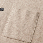 Men's Soft Wool-Blend Knit Cardigan with Suit Collar