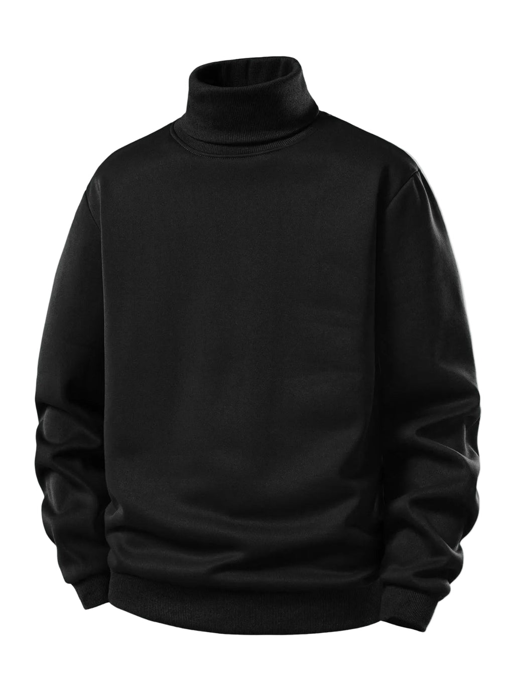 Men's Fleece-Lined Turtleneck Sweatshirt