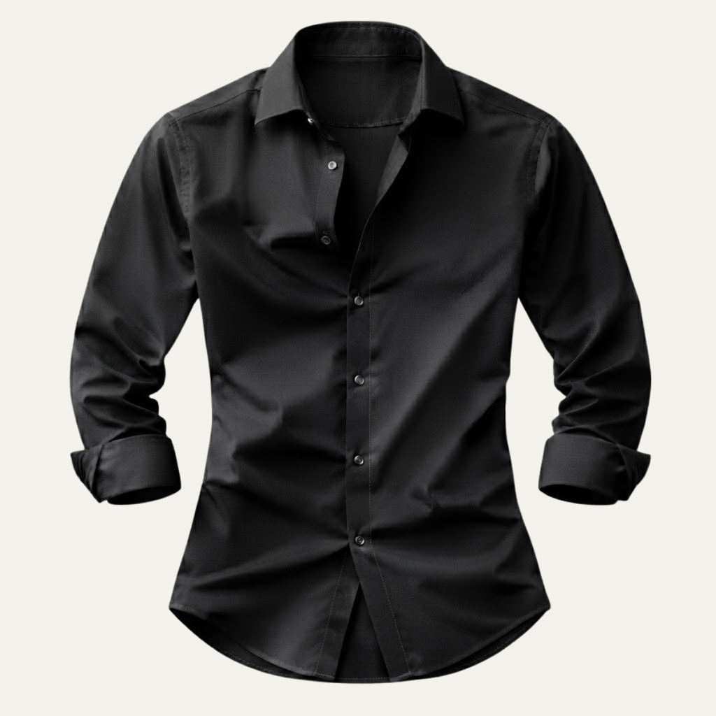 Men's Slim-Fit Stretch Dress Shirt – Wrinkle-Resistant