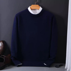 Men's Classic Crew-Neck Winter Sweater – Soft Long-Sleeve Knit