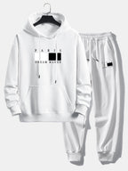 Men's Relaxed Hoodie Tracksuit – Cotton Blend Jogger Set