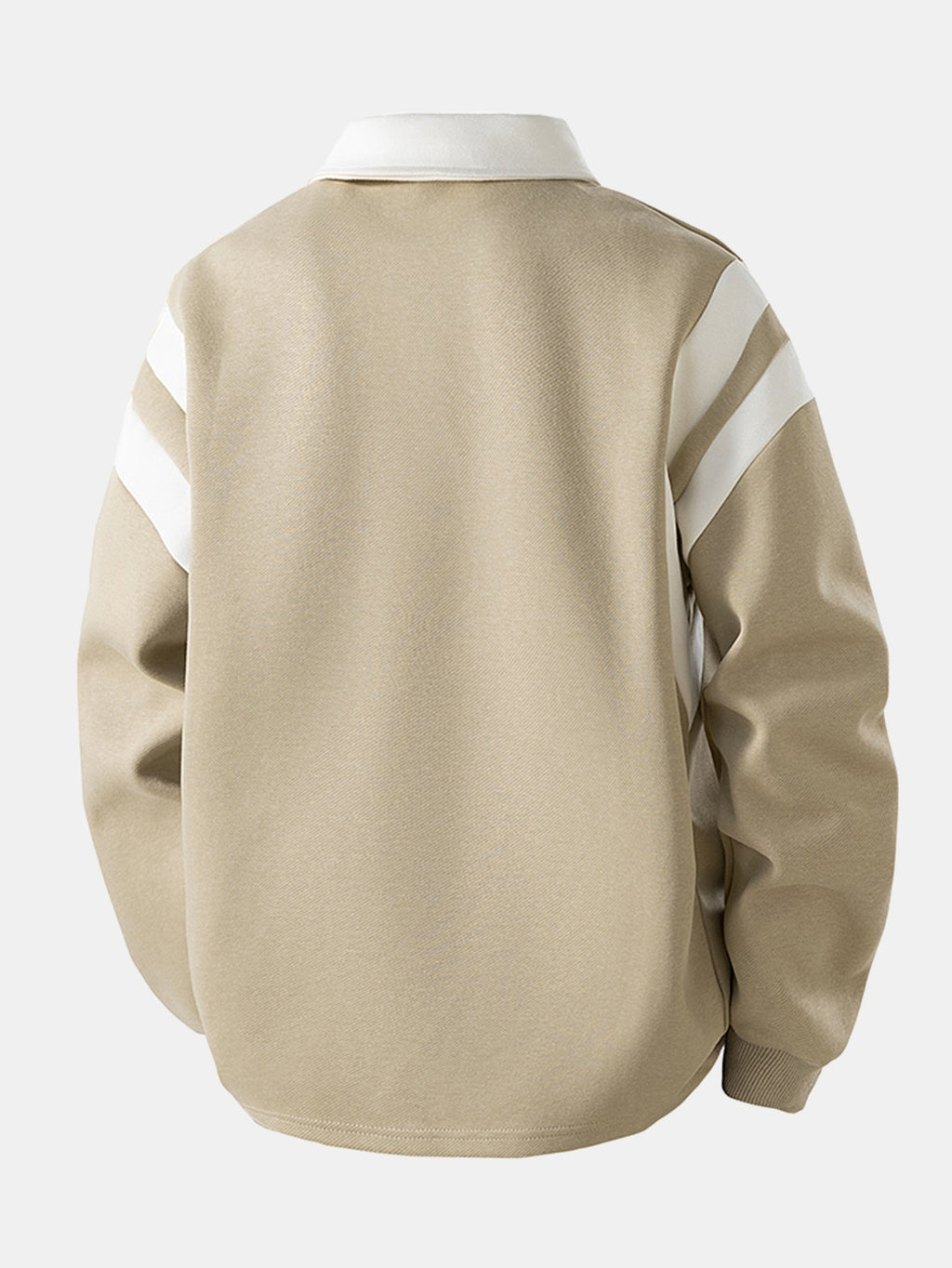 Men's Cotton Blend Quarter-Zip Polo Sweatshirt