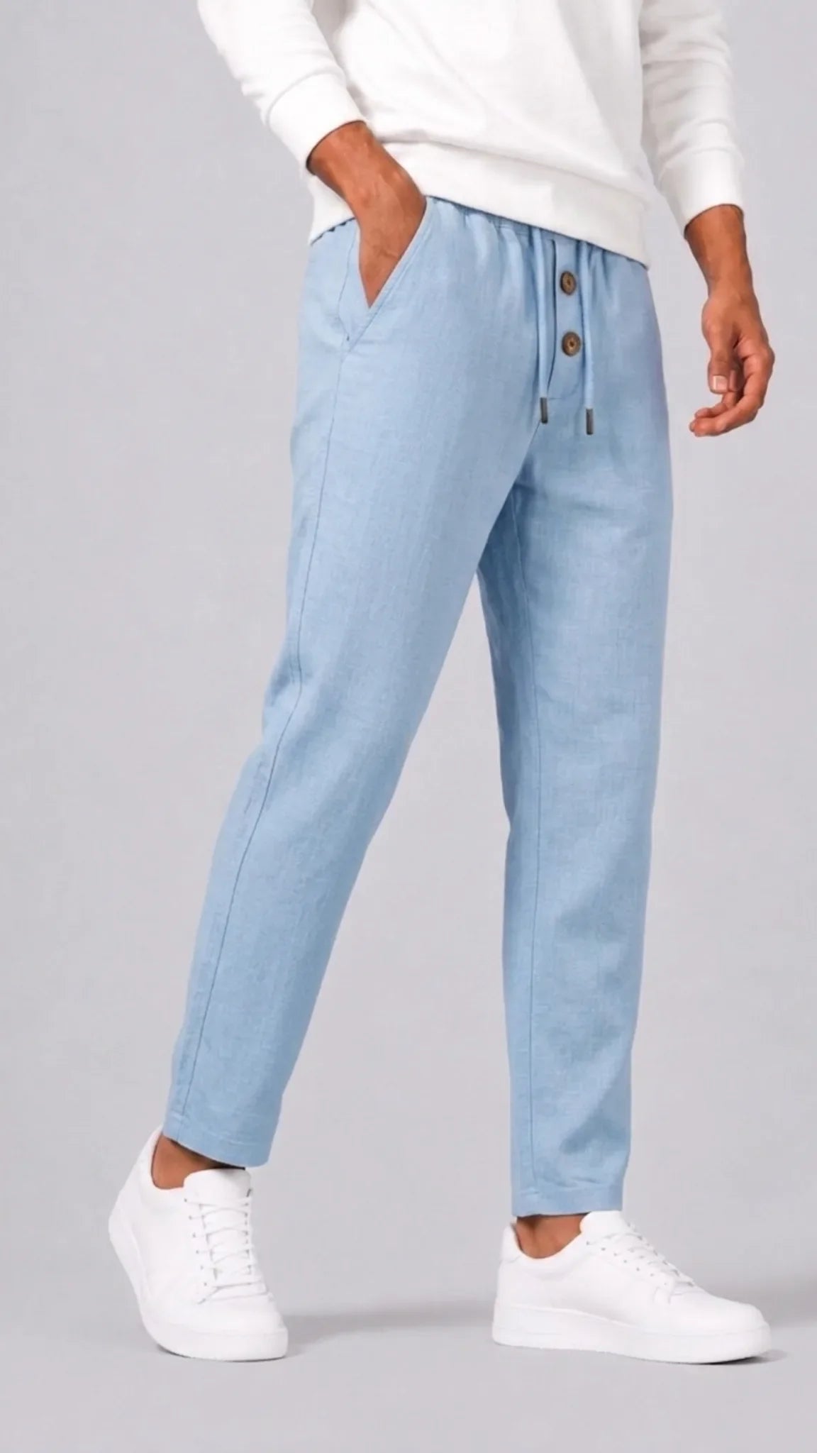 Men's Chinos with Elasticated Waist