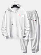 Men's Relaxed Fit Tracksuit – Cotton Blend Hoodie and Joggers