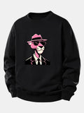 Men's Relaxed Fit Graphic Crew Neck Sweatshirt