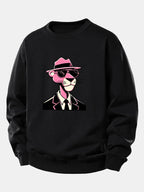 Men's Relaxed Fit Graphic Crew Neck Sweatshirt