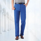 Men's Straight-Fit Stretch Jeans – Classic Flexible Denim Trousers