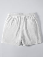 Men's Eyelet Jacquard Shirt and Shorts Resort Set