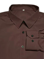 Men's Slim-Fit Mandarin Collar Formal Shirt