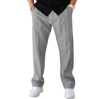 Men's Pleated Wide-Leg Trousers – Lightweight Relaxed Pants
