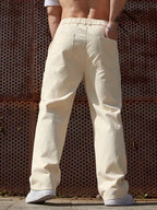 Men's Wide-Leg Trousers with Elasticated Waist