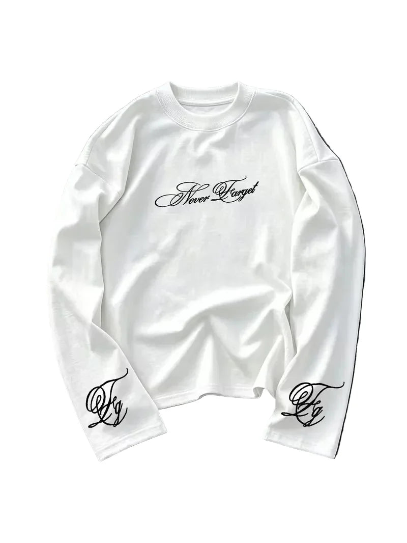 Men's Longsleeve with Large Cursive Back Print
