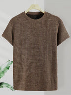 Men's Knitted Jacquard T-Shirt