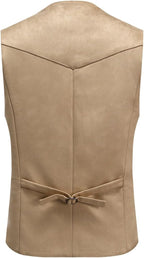 Men's Vintage Western suede-look Waistcoat