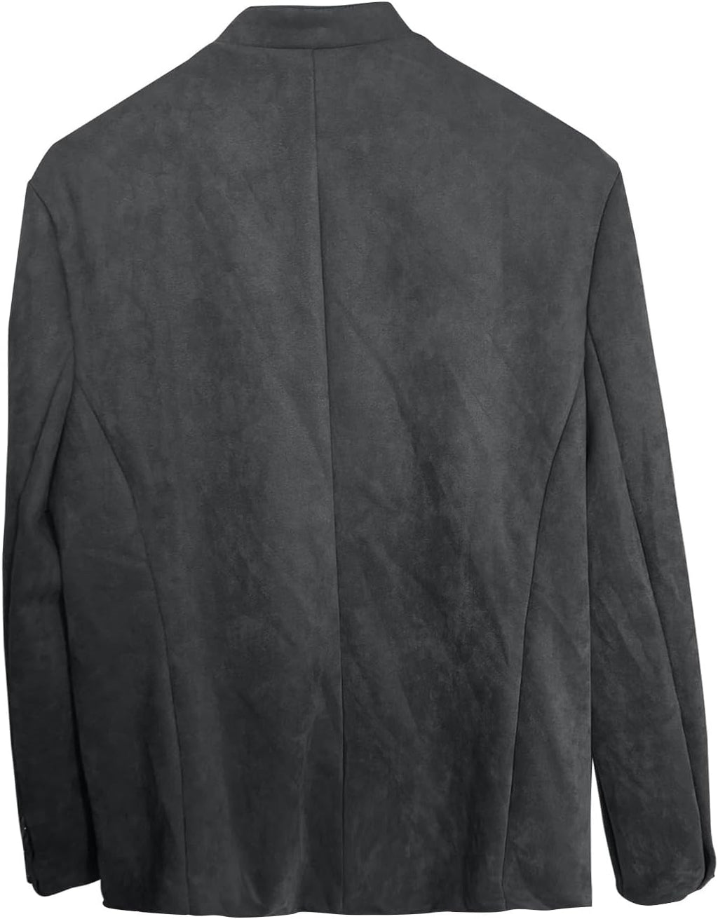 Men's Stand-Collar Casual Blazer – Regular-Fit Button-Front Tailored Jacket