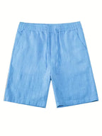 Men's Short Sleeve Shirt and Shorts Set in Apricot