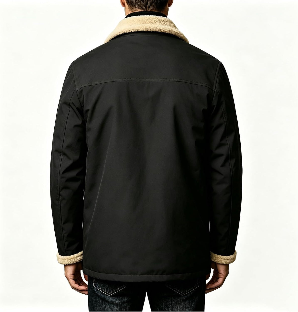 Men's Sherpa-Lined Utility Winter Jacket