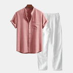 Men's Soft Shirt and Trouser Set – Fresh Summer Shades