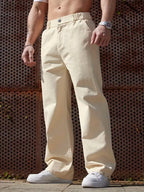 Men's Wide-Leg Trousers with Elasticated Waist