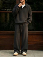 Men's Lounge Set in Cable Knit