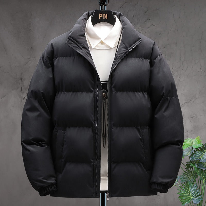Men's Padded Stand-Collar Winter Jacket – Thick Insulated Outerwear