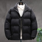 Men's Padded Stand-Collar Winter Jacket – Thick Insulated Outerwear