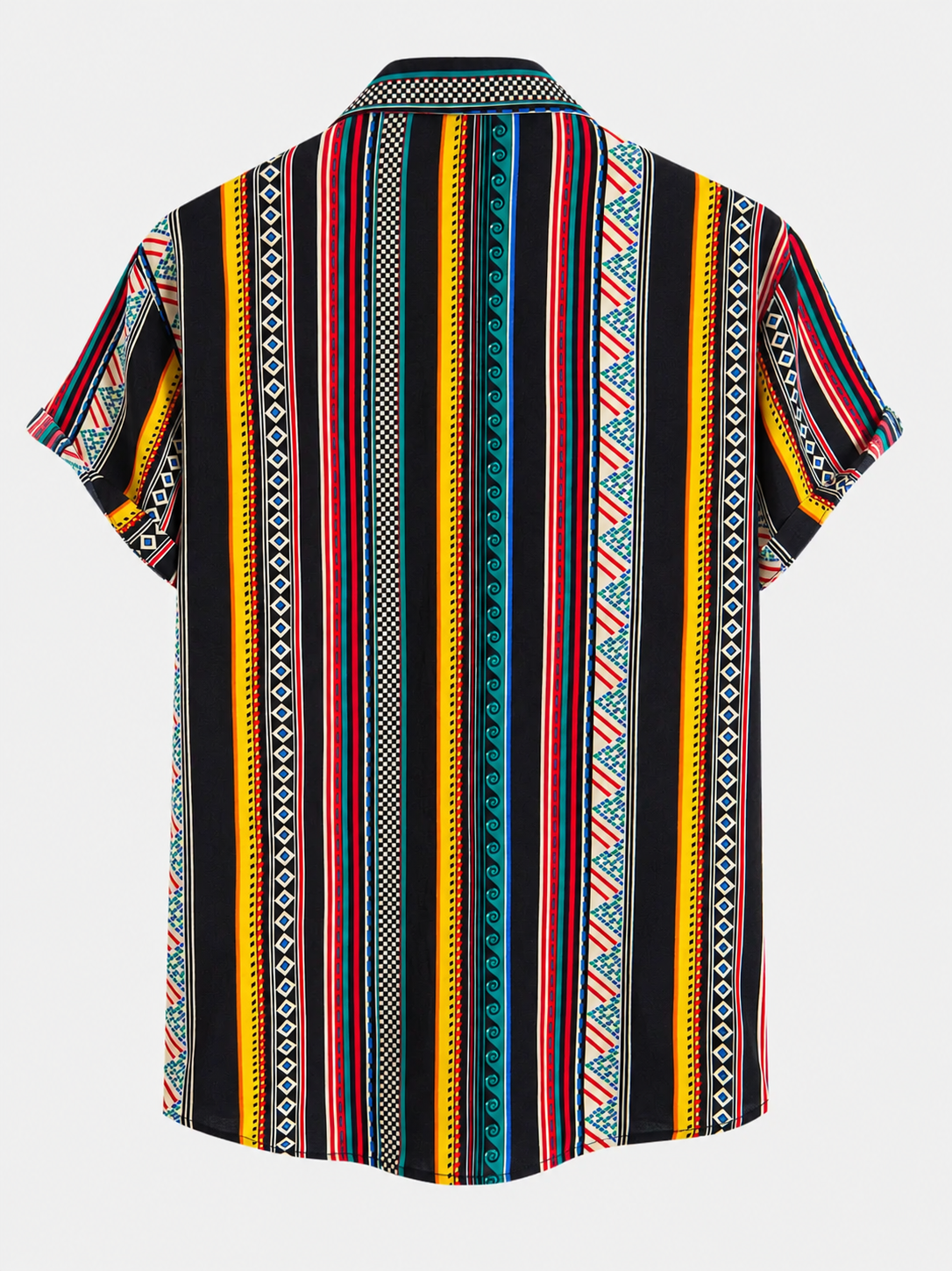 Men's Summer Resort Set – Printed Button-Up Shirt