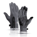 Men's Waterproof Touchscreen Ski Gloves – Fleece-Lined Windproof Anti-Slip