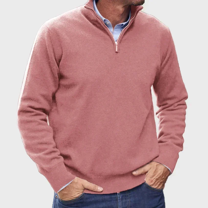 Men's Quarter-Zip Sweater – Refined Knit Layer