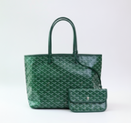 Women's Patterned Tote Bag with Matching Pouch - Large Shopper Bag