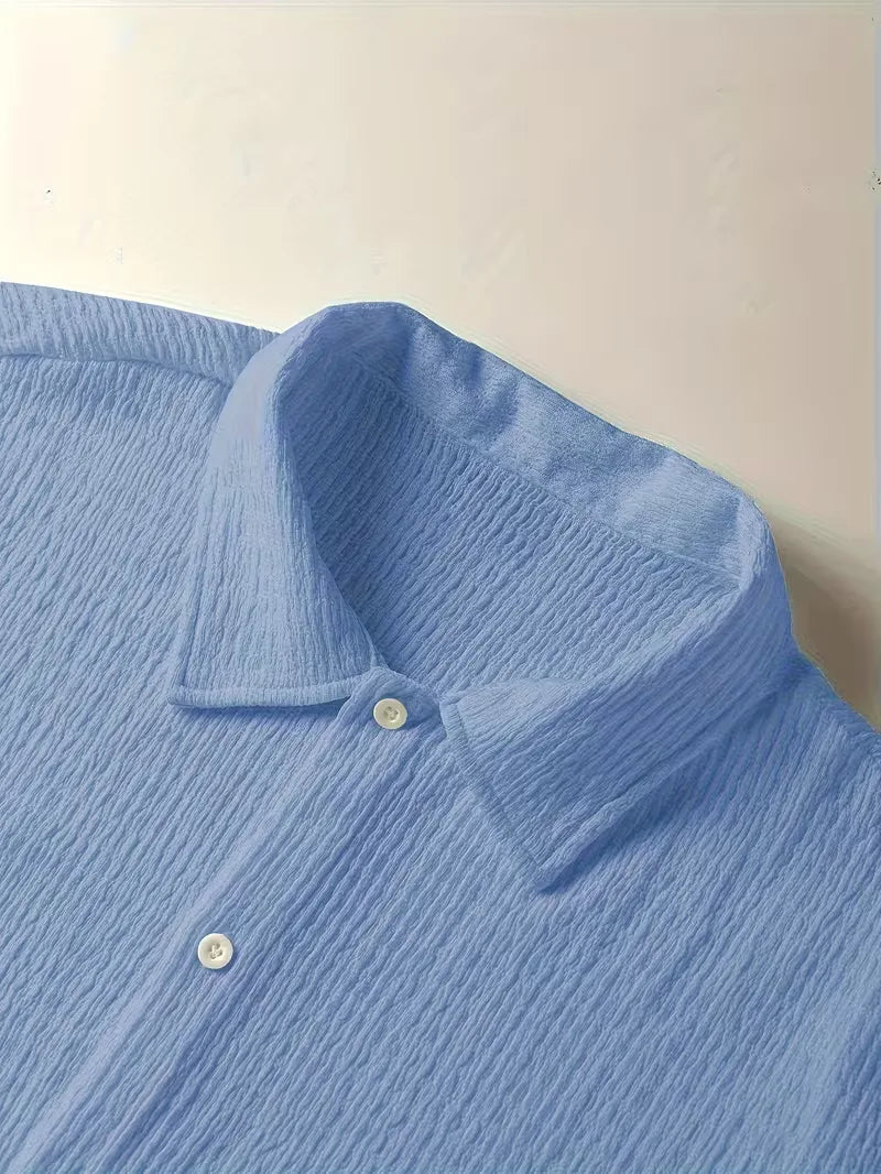 Men's Textured Short Sleeve Shirt