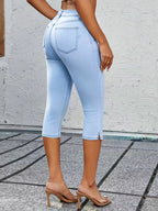 Women's Skinny Jeans with split hem