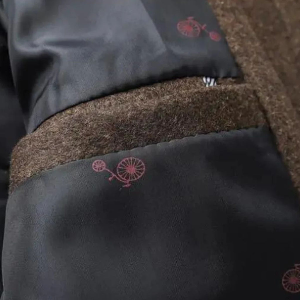 Men's Classic Wool-Blend Overcoat – Structured Collar, Button Front