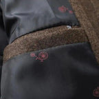 Men's Classic Wool-Blend Overcoat – Structured Collar, Button Front