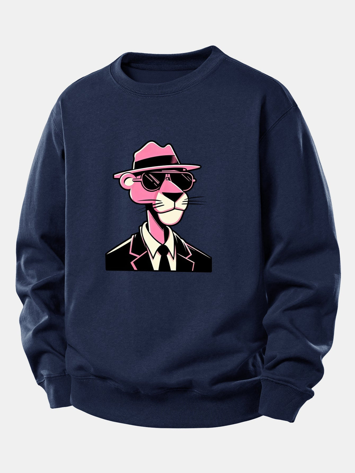 Men's Relaxed Fit Graphic Crew Neck Sweatshirt