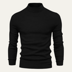 Men's Slim-Fit Turtleneck Jumper – Cotton-Blend Knit