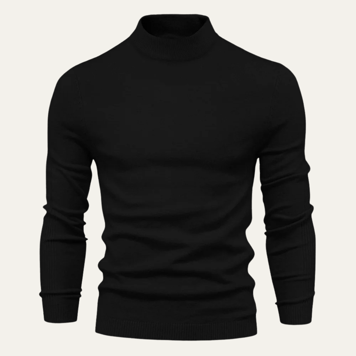 Men's Slim-Fit Turtleneck Jumper – Cotton-Blend Knit