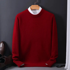 Men's Classic Crew-Neck Winter Sweater – Soft Long-Sleeve Knit