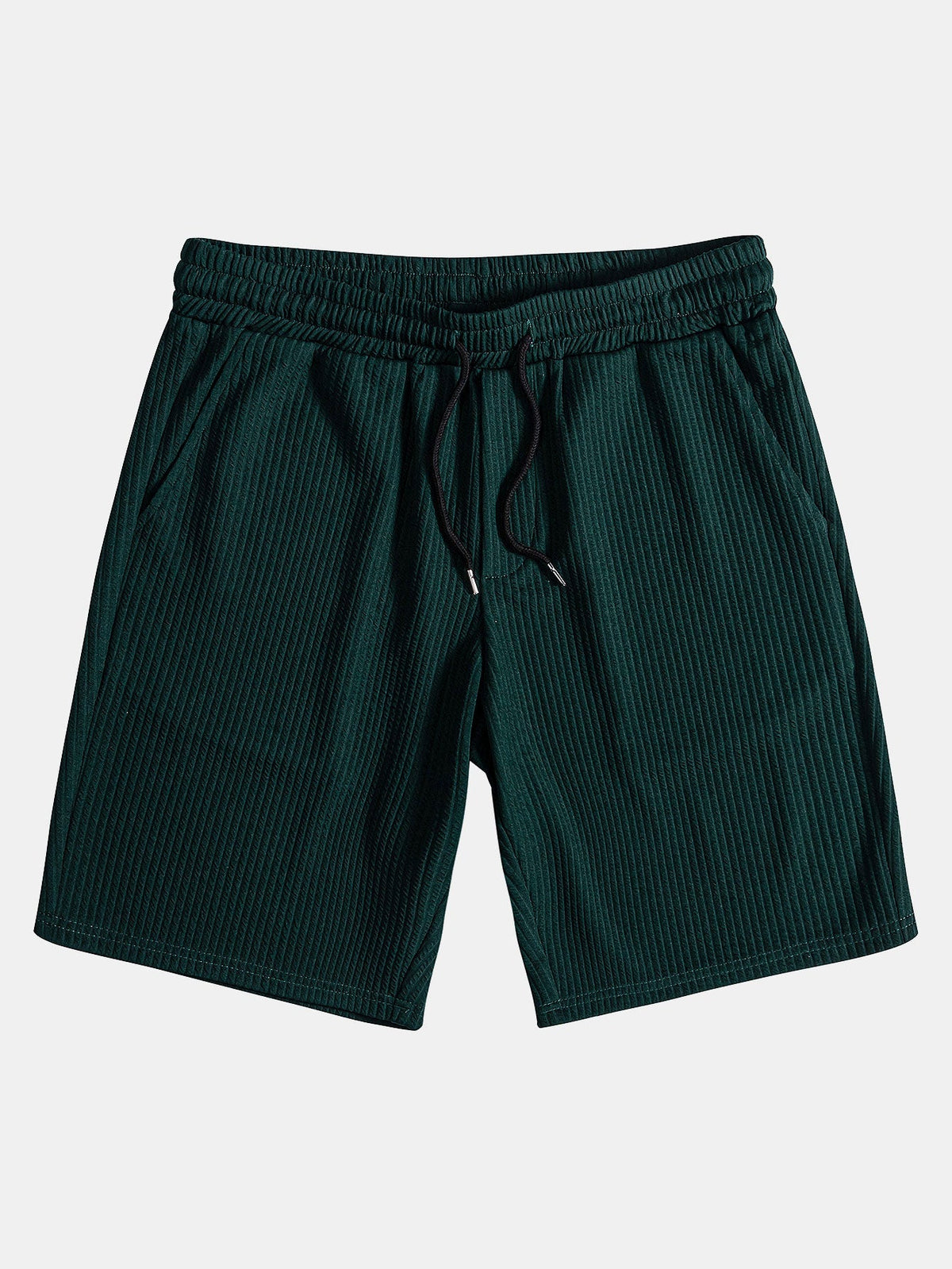 Men's Muscle Fit Ribbed Shirt and Shorts Set