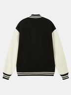 Men's Contrast Sleeve Varsity Baseball Jacket