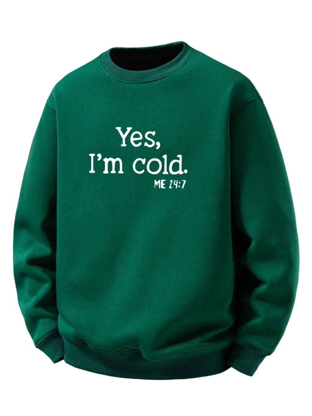 Men's Sherpa Fleece Lined Printed Sweatshirt
