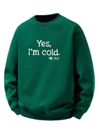 Men's Sherpa Fleece Lined Printed Sweatshirt