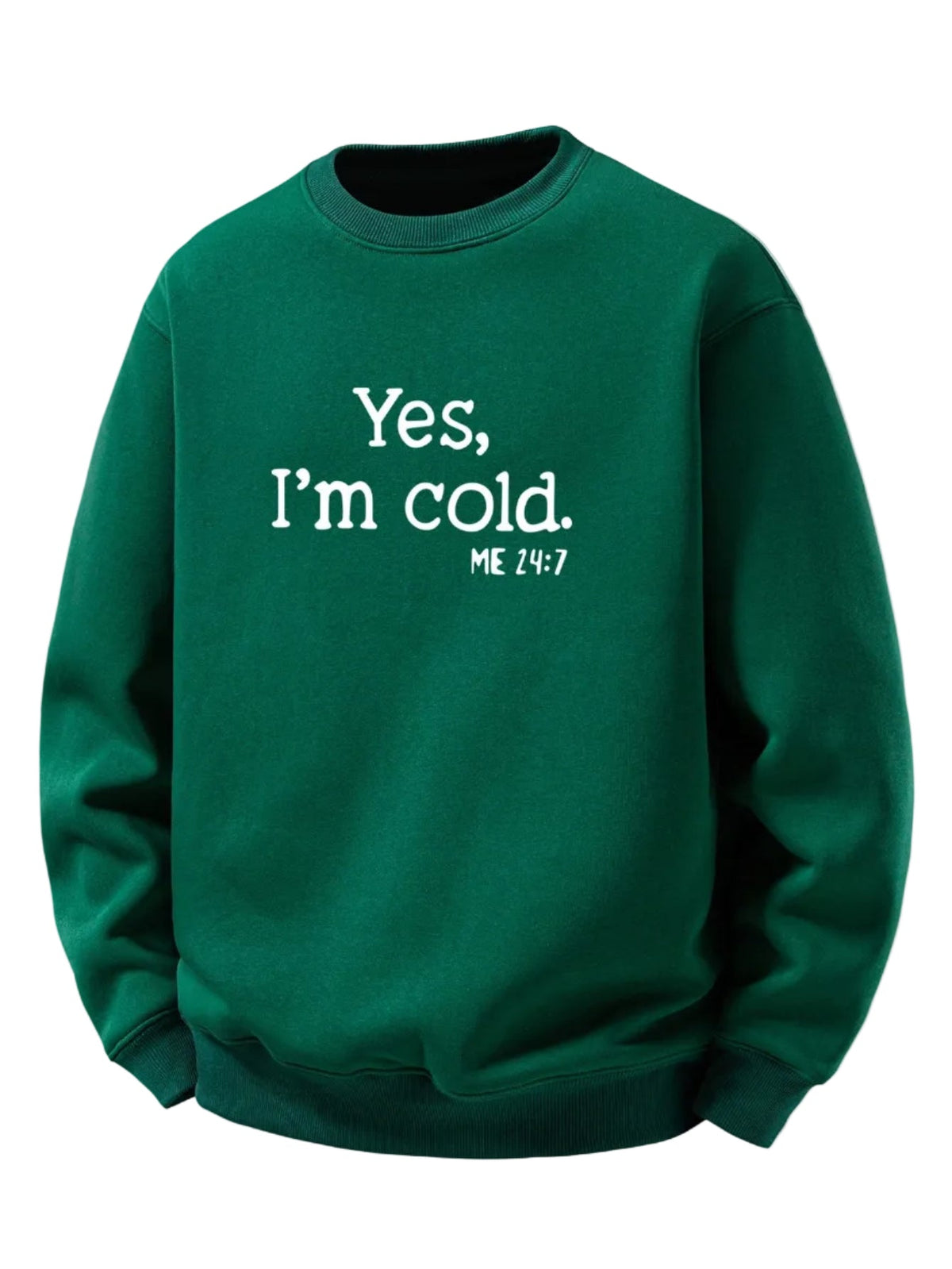 Men's Sherpa Fleece Lined Printed Sweatshirt