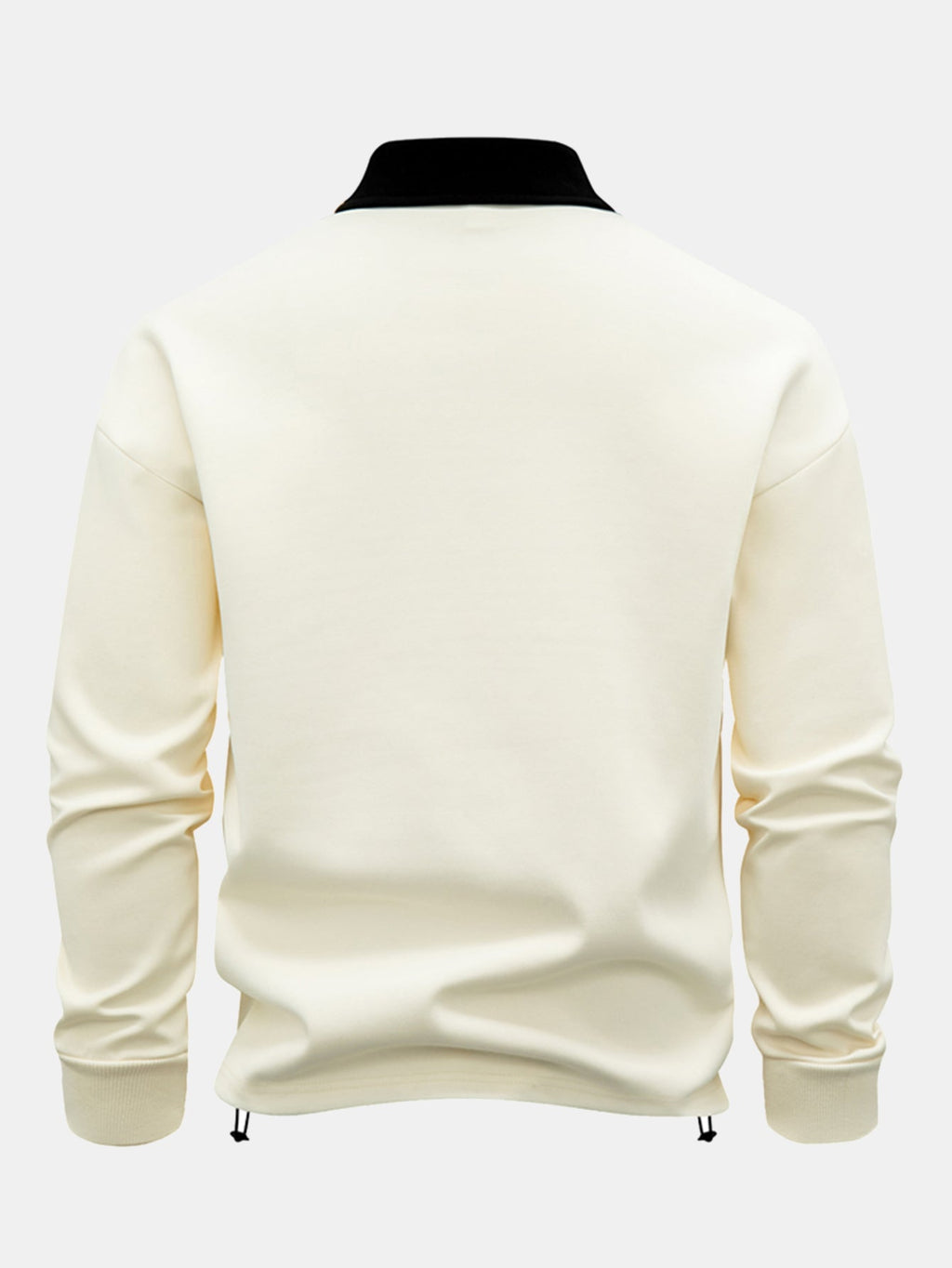 Men's Relaxed Fit Quarter-Zip Polo Sweatshirt
