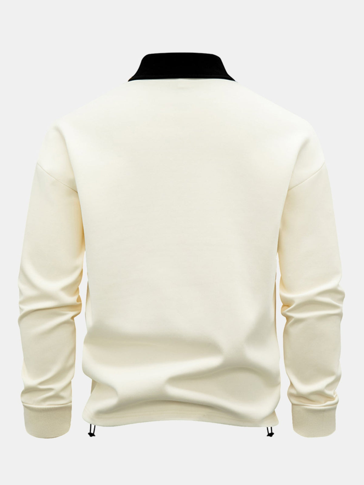 Men's Relaxed Fit Quarter-Zip Polo Sweatshirt