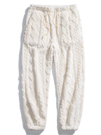 Men's Textured Teddy Tracksuit – Relaxed Hoodie and Joggers