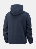 Men's Hooded Polar Fleece Jacket – Warm Full Zip Outdoor Layer