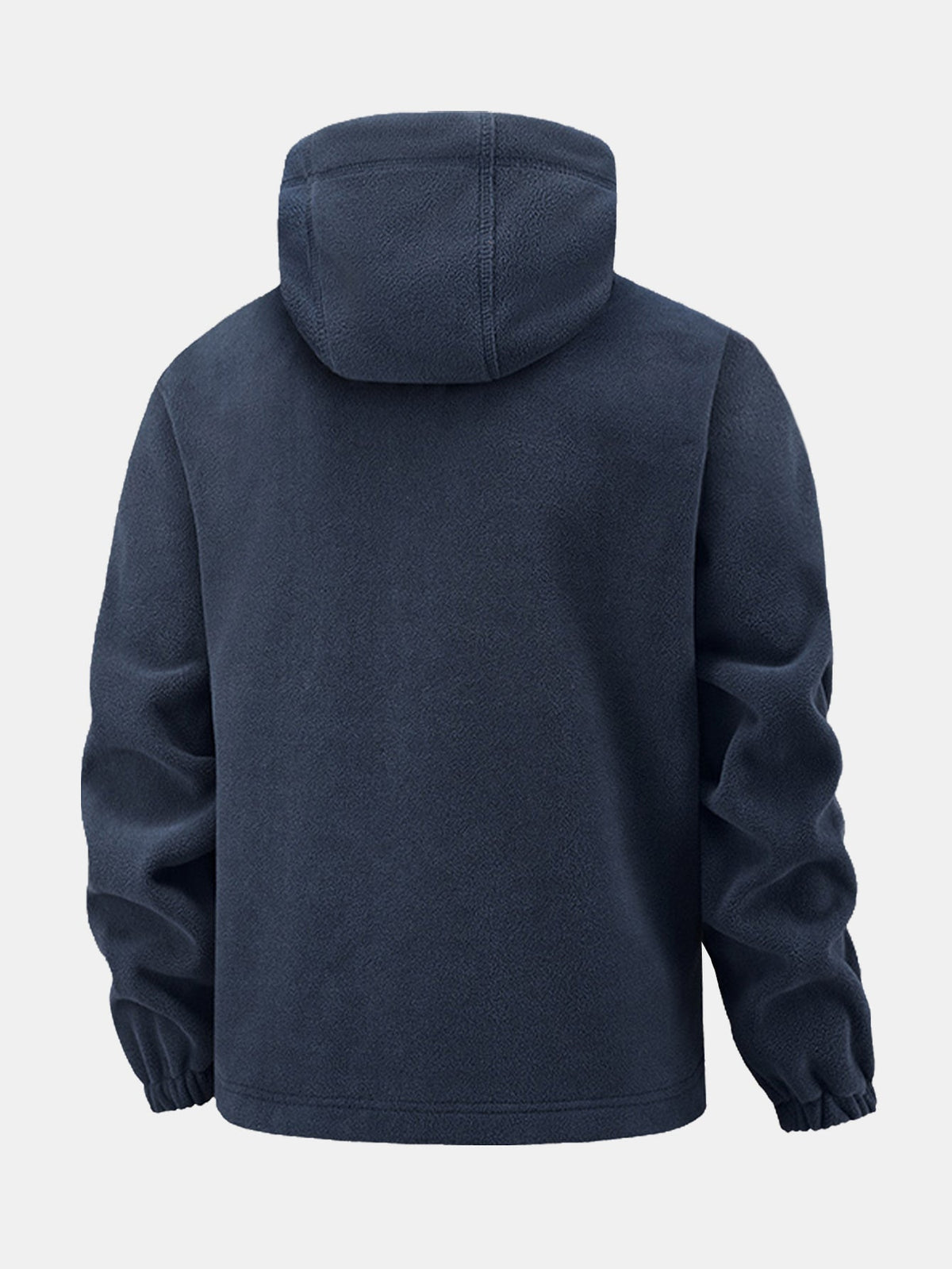 Men's Hooded Polar Fleece Jacket – Warm Full Zip Outdoor Layer