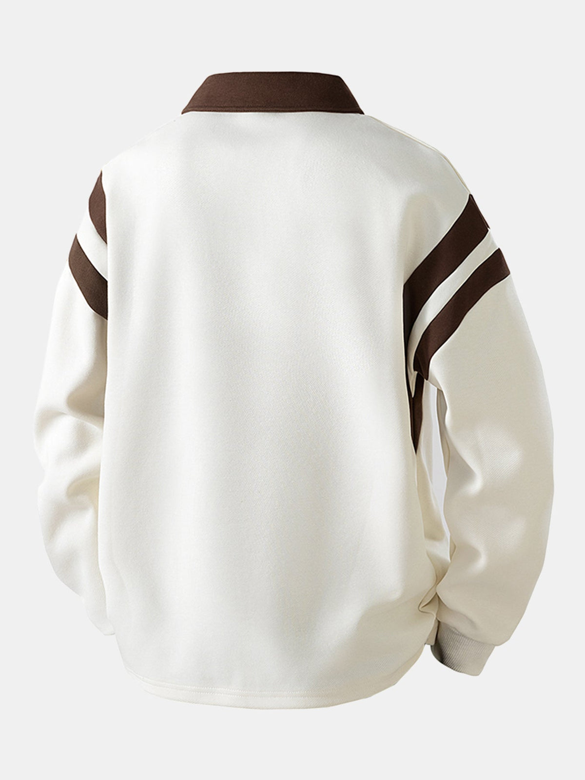 Men's Cotton Blend Quarter-Zip Polo Sweatshirt