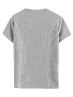Men's Knitted Jacquard T-Shirt